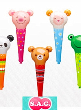 日本SAG卡通铝箔气球手拿手持叮当猫熊猫儿童生日玩具装饰气球