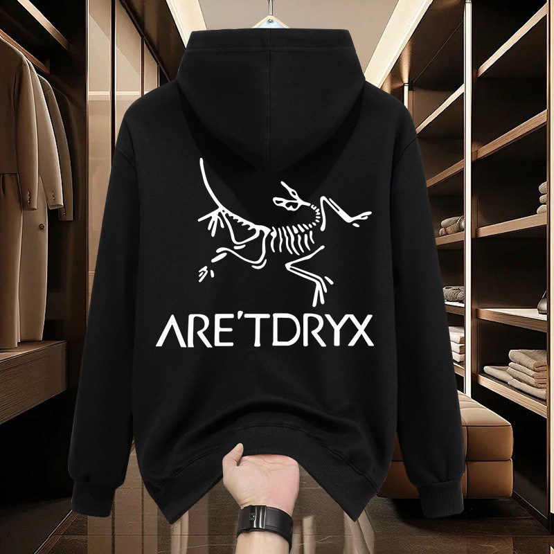 2024年冬季新款美式重磅男士长袖鸟家连帽卫衣加绒加厚宽松情侣装