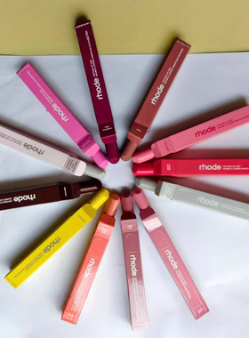 现货跨境rhodee海莉唇膏唇部保湿有色润唇膏ribbon/toast唇蜜