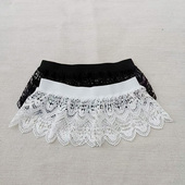 蕾丝屁帘叠穿内搭短裙子腰封屁帘装 饰裙帘花边打底裙遮胯小众裙子