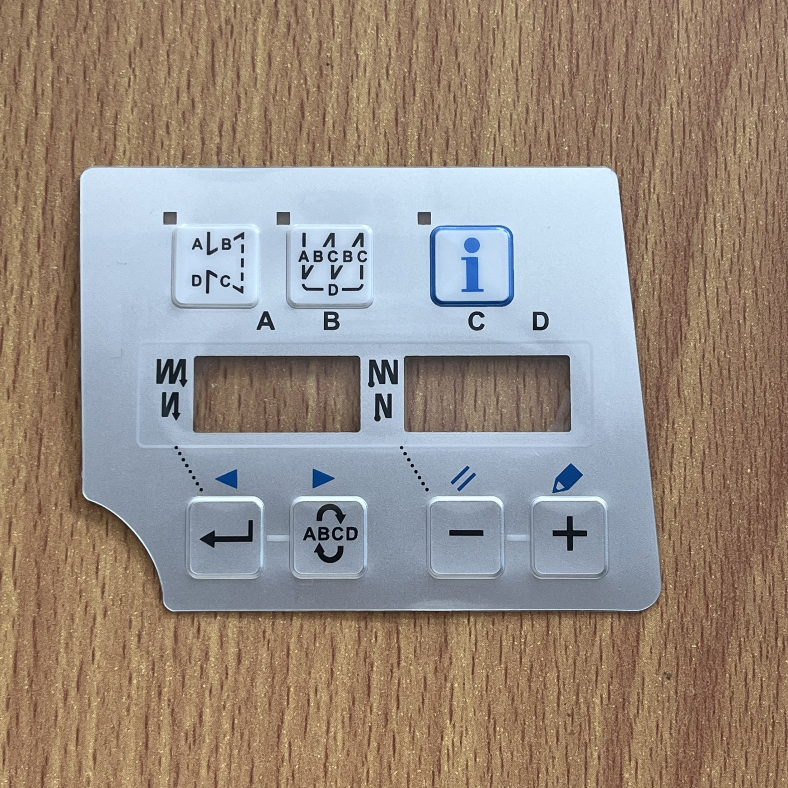重机JUKI祖奇电脑平缝机平车DDL-8700A-7显示屏按键膜缝纫机贴膜