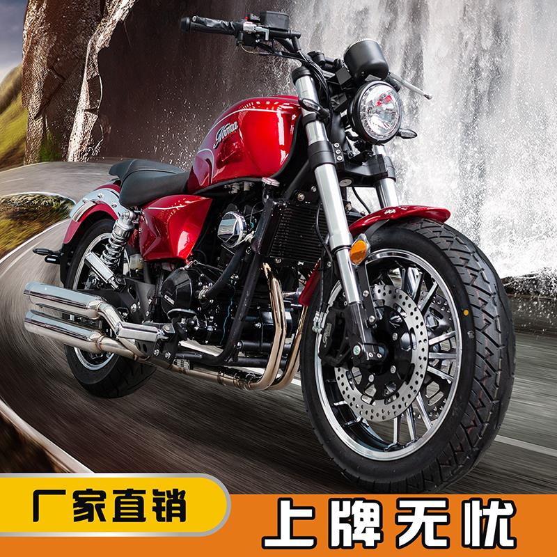 台风太子摩托车复古机车双缸300电喷油冷大排量400水冷机车可上牌