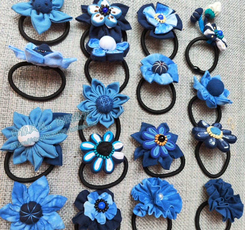 手工布艺发圈头饰民族风