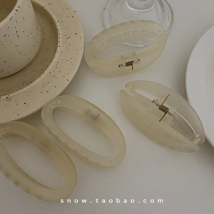 奶黄黄～韩国ins简约小众后脑勺发夹洗澡盘头发抓夹网红发饰发抓