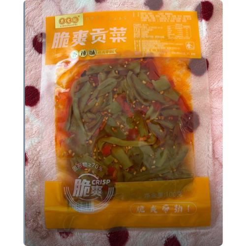 零宅配贡菜下饭菜下饭菜鹿茸菇湖南嘎嘣脆香辣鲜脆即食脆爽拌饭