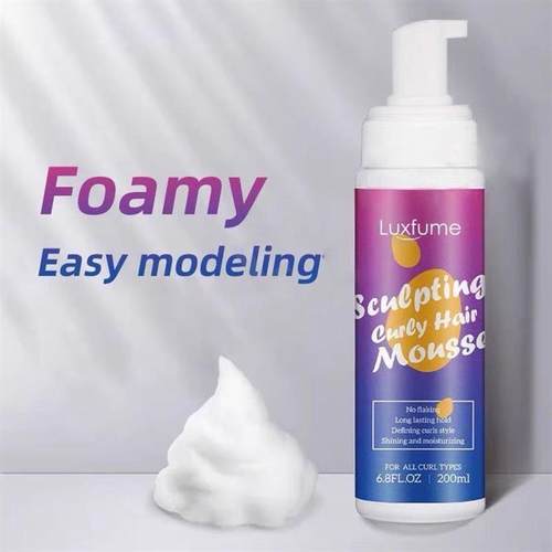 Curly hair, Mousse, nourishing, moisturizing, styling foam发