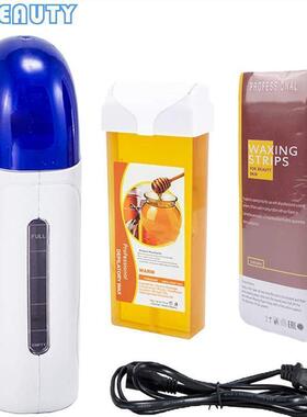3 In 1 Roller Waxing Kit Depilatory Wax Warmer Strips For Ha