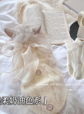 宠物猫咪狗狗秋冬小型幼犬泰迪比熊约克夏马尔济斯保暖毛衣衣服