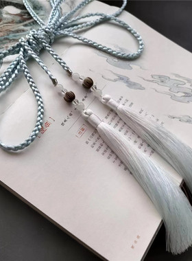 古风道袍原创宫绦明制圆领袍腰佩流苏莲花菩提子禁步男女汉服腰带