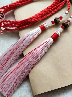 男女莲花花色流苏腰绳时尚简约