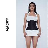 VACW「液态束腰」秋冬轻薄透气网纱瘦腰腹束腰婚纱旗袍无痕折角腰