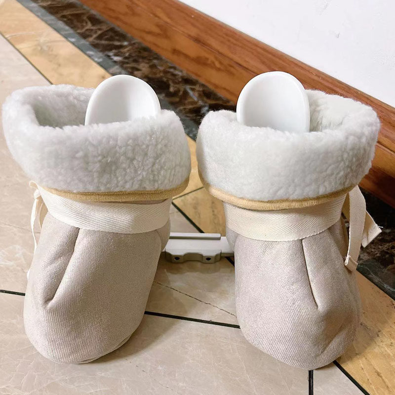 婴幼儿MD鞋套 马蹄内外翻足鞋套（不掉毛）秋冬软底新生宝宝鞋套