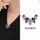 新款 防走光扣胸针高档女轻奢小众设计感胸花精致个性 满钻别针配饰