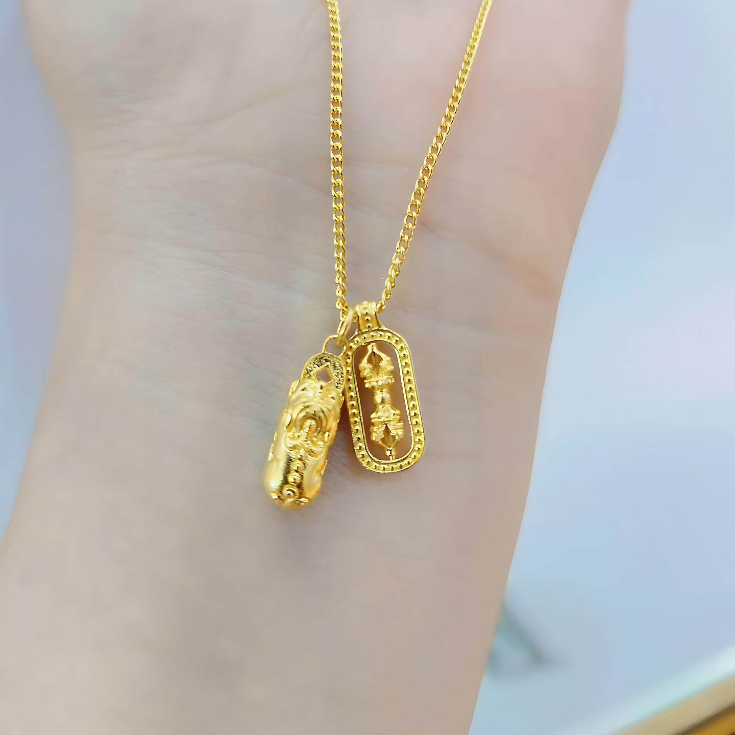 韦雪同款无钻金刚杵貔貅