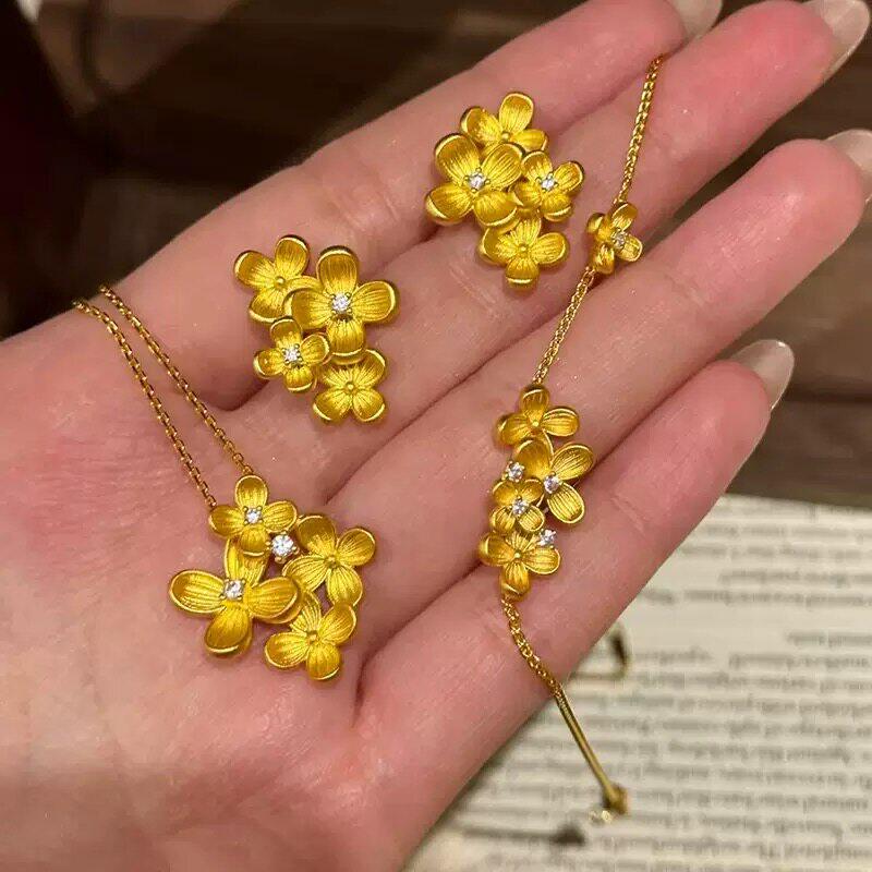 桂花项链婚嫁花朵三金五