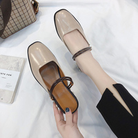 一字露趾金属英文字真皮夏款女鞋2166-2现货