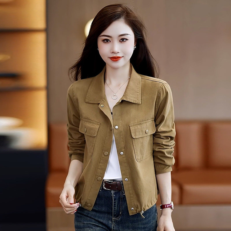 短款衬衫外套女春秋2025新款衬衫