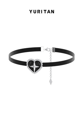 张予曦同款YURITAN心芒黑釉choker