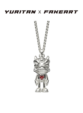 此沙于适同款YURITAN X FAKEART费奇机器人吊坠项链2024新款