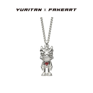此沙于适同款YURITAN X FAKEART费奇机器人吊坠项链2024新款