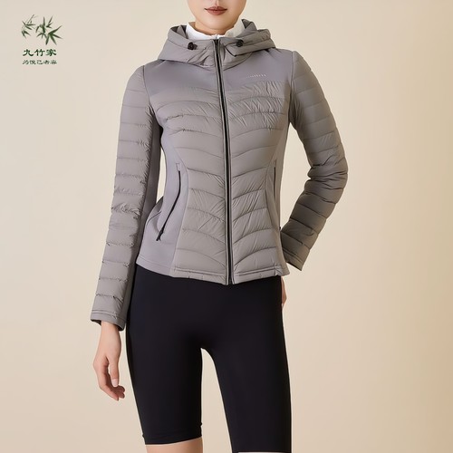 骨瑜伽运动型羽绒服轻薄冬季