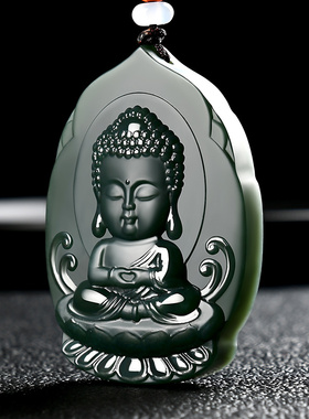 真品新疆和田玉细料宝宝佛玉吊坠男女宝宝佛玉石挂件玉器玉佩带证