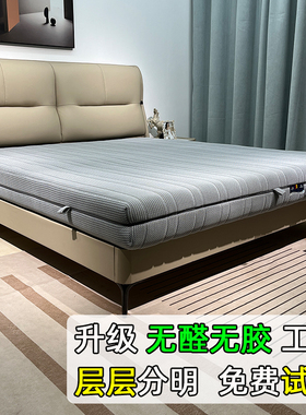 德国6D空气纤维丝床垫无胶水全3D零甲醛榻榻米可定制席梦思2.2米m