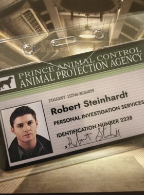 邪恶力量剧内同款ID卡道具 奶剧 超级大自然sd物料SPN周边漫展cos