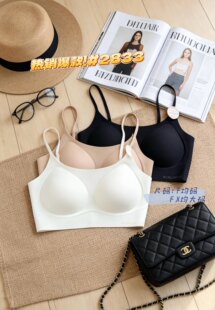 惠芝欣2833粉底液隐形无痕内衣女聚拢舒适防下垂收副乳美背文胸罩