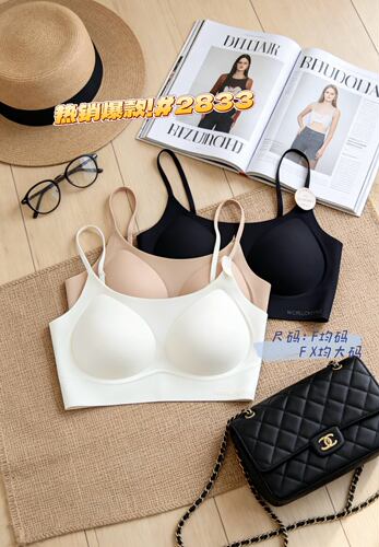 惠芝欣2833粉底液隐形无痕内衣女聚拢舒适防下垂收副乳美背文胸罩
