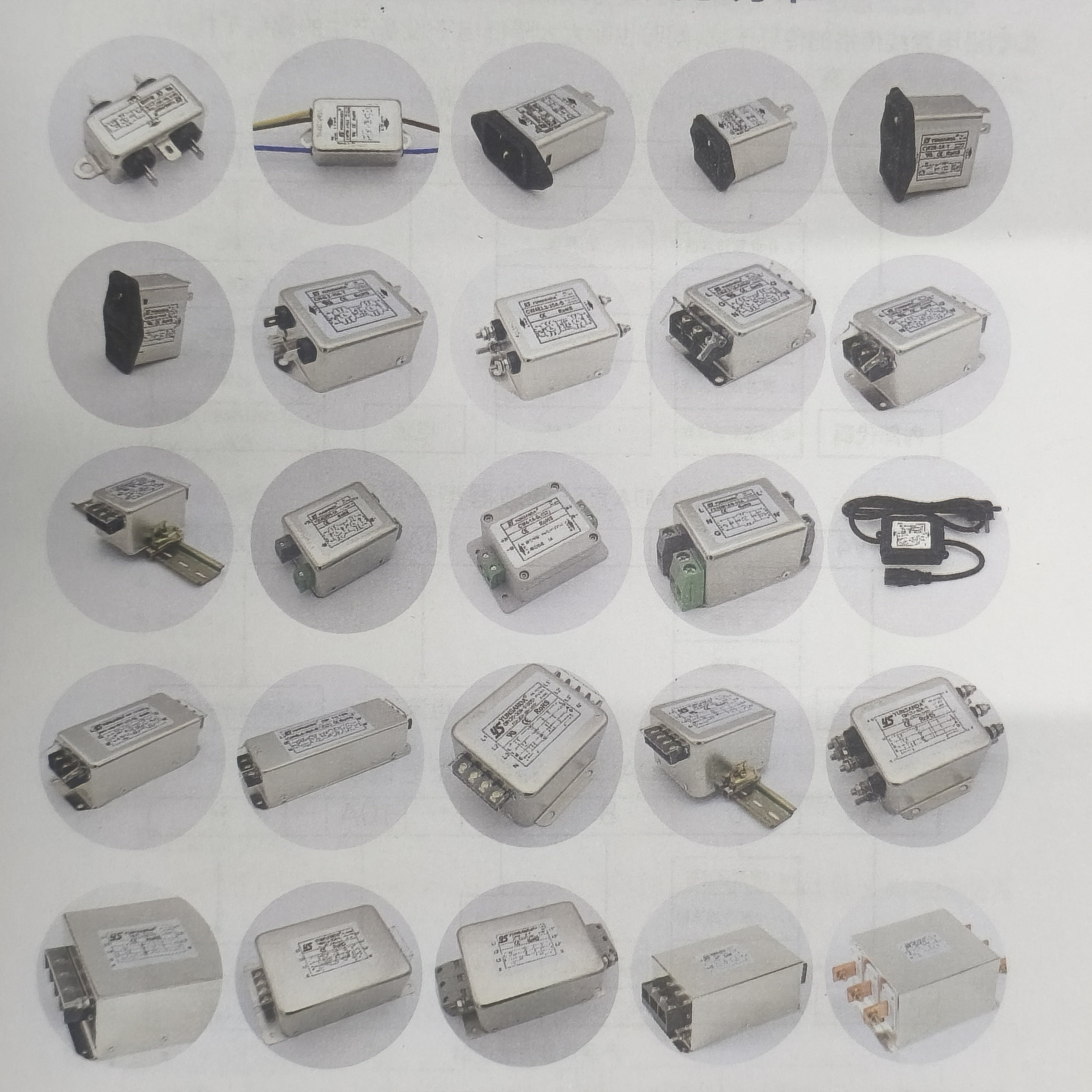 台湾YUNSANDA EMI出线式 电源滤波器 CW1B-3A-L(040) 6A 10A