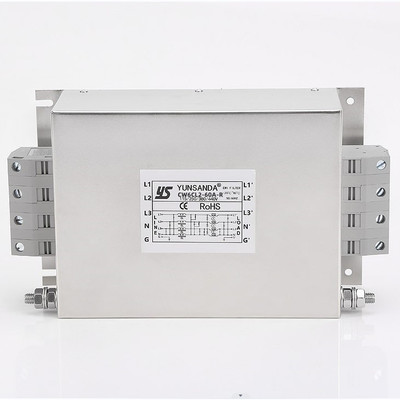 台湾YUNSANDA 变频器专用 三相四线 双极电源滤波器 CW6CL2-60A-R