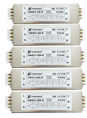台湾YUNSANDA 端子台式五级EMI电源滤波器 CW4L5-3A6A10A20A30A-R
