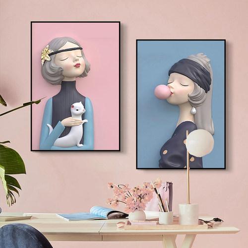 客厅装饰画床头小清新卧室艺术画