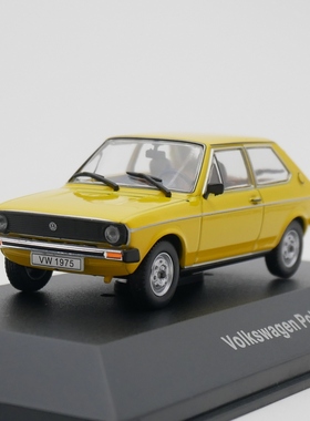ixo 1:43 Volkswagen Polo 1975大众菠萝合金汽车模型金属玩具车