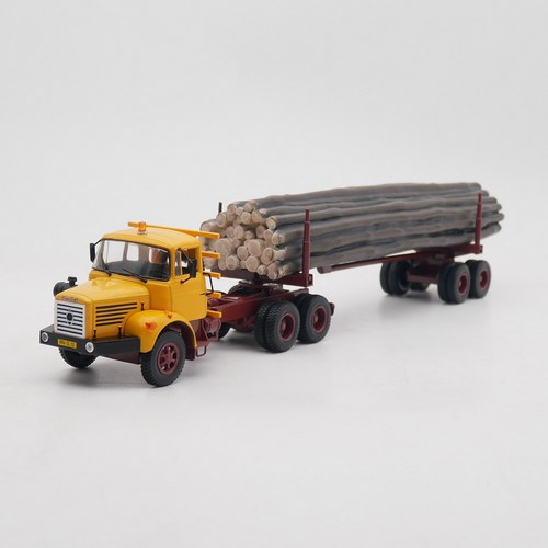 ixo 1:43 Berliet TBH 280贝埃利拖挂车木材运输车合金汽车模型