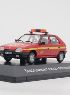 ixo 1:43 Skoda Favorit 136 LS斯柯达警车合金汽车模型玩具车