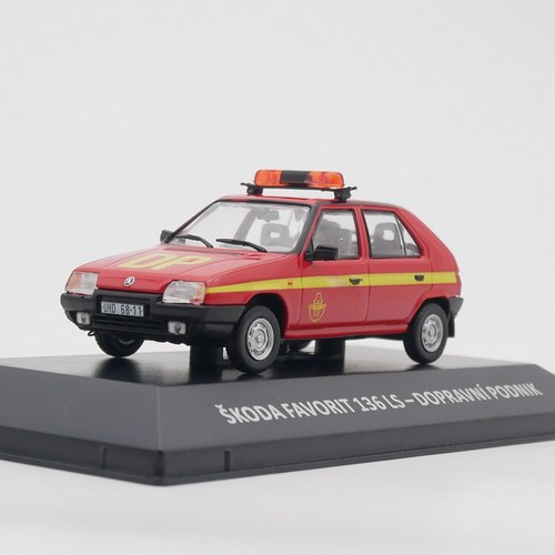 ixo 1:43 Skoda Favorit 136 LS斯柯达警车合金汽车模型玩具车