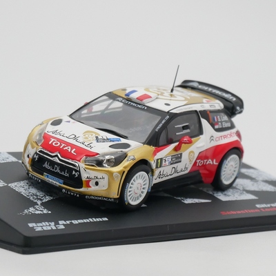 ixo 1:43 Citroen DS3 WRC 2013 Loeb雪铁龙勒布拉力赛汽车模型