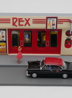 Ixo 1:43 Simca Vedette Versailles西姆卡的士场景车电影院沙盘