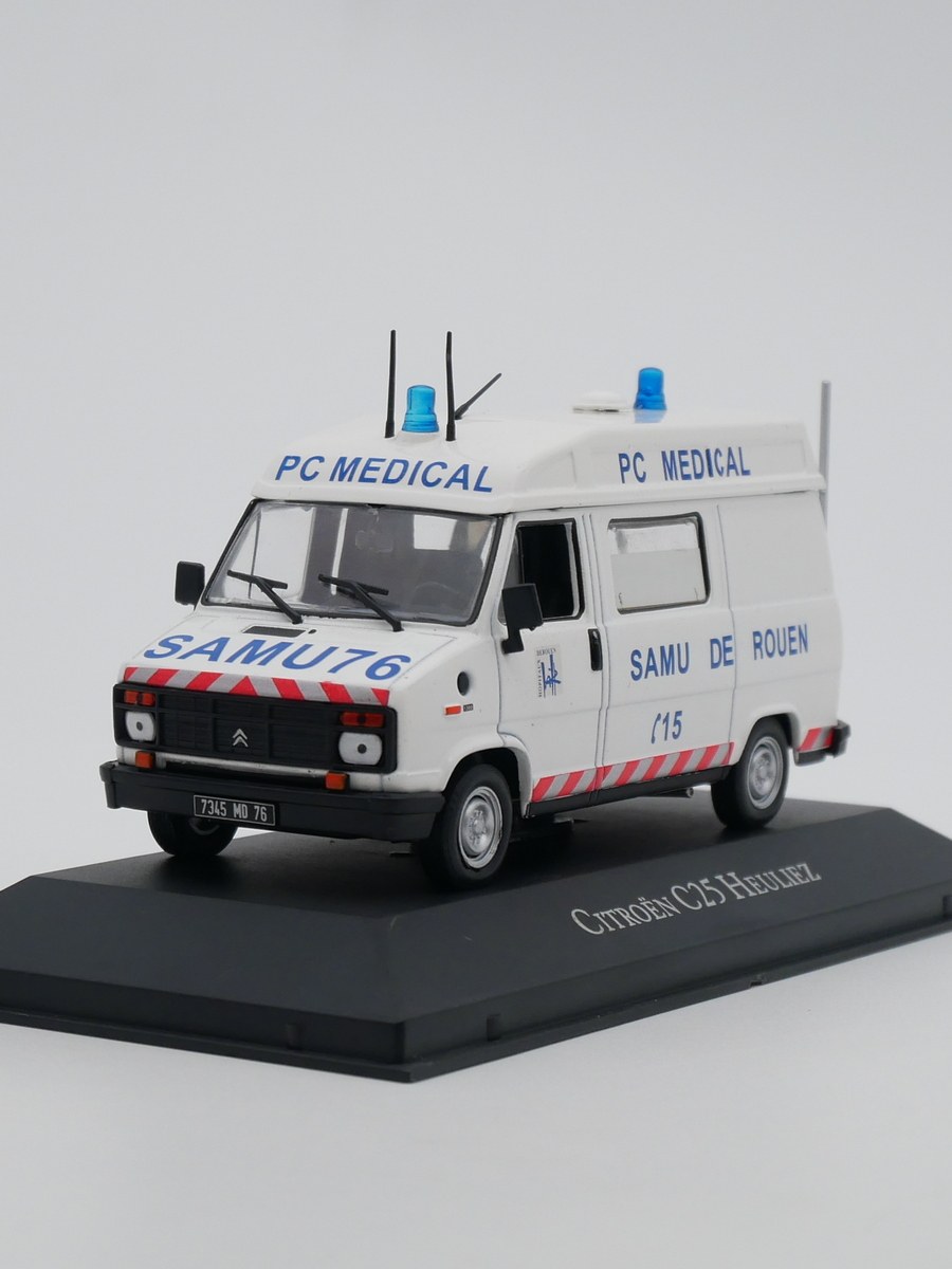 atlas 1:43 citroen c25 heuliez雪铁龙法国救护车合金汽车模型
