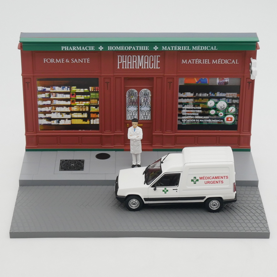 Ixo 1:43 Renault Express雷诺货车医院诊所沙盘汽车场景玩具车模