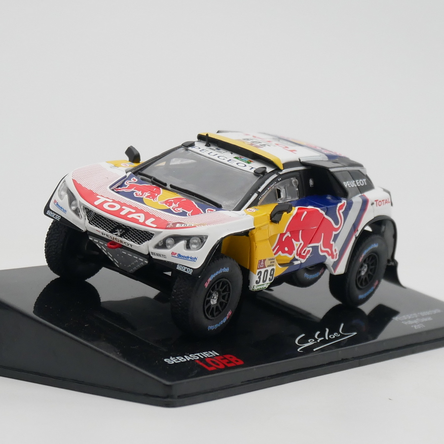 ixo 1:43 Peugeot 3008 Dakar 2017 Loeb标致达喀尔拉力赛车模型