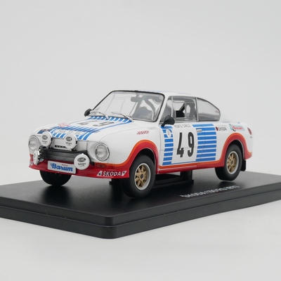 IXO 1:24 Skoda 130 RS WRC 1977斯柯达拉力赛车合金汽车模型玩具