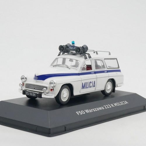 Ixo 1:43 FSO Warszawa 223K Milicja波兰华沙旅行版警车汽车模型