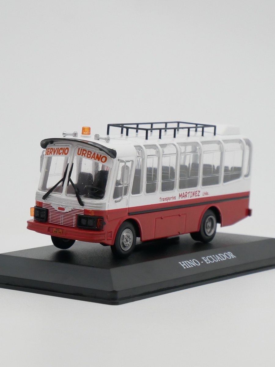 ixo 1:72 hino ecuador日野汽车巴士厄瓜多尔大客车合金汽车模型