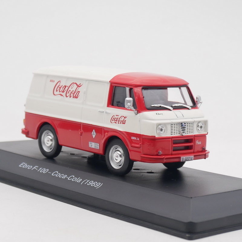 ixo 1:43 Ebro F-100 1969埃布罗物流面包车可口可乐广告车模型