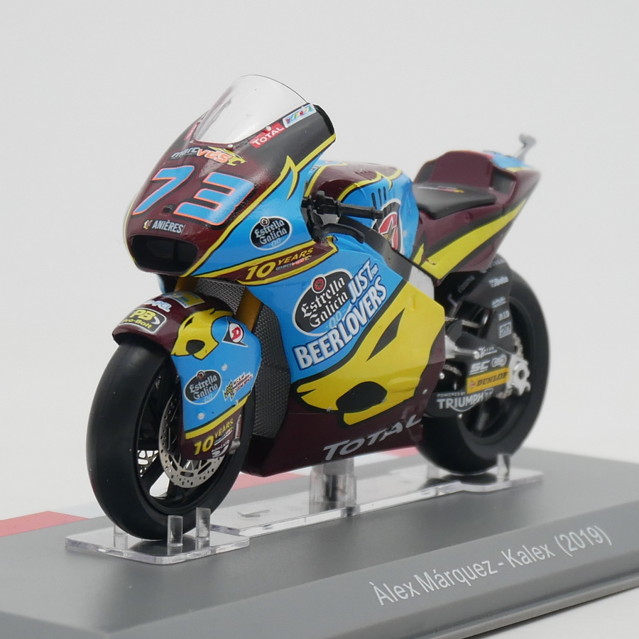 ixo 1:18 Moto GP 2019 Alex Marquez Kalex摩托赛车模型玩具73#