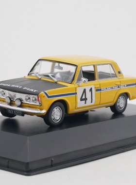 ixo 1:43 Polski Fiat 125P 菲亚特赛车合金汽车模型收藏玩具车
