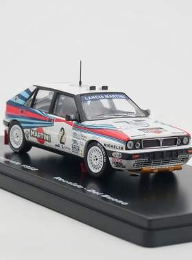 ixo 1:43 Lancia Delta Integrale WRC 1988蓝旗亚拉力赛汽车模型
